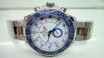 Rolex Yacht-Master II Watch SS White Face Blue Ceramic bezel watch 44mm